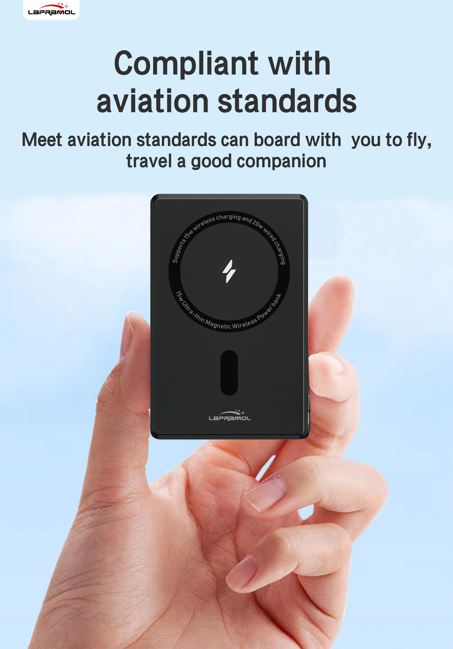 Lapramol MagSafe Power Bank (5000mAh & 10,000mAh) – Magnetic Wireless Fast Charging, Built-In Cables