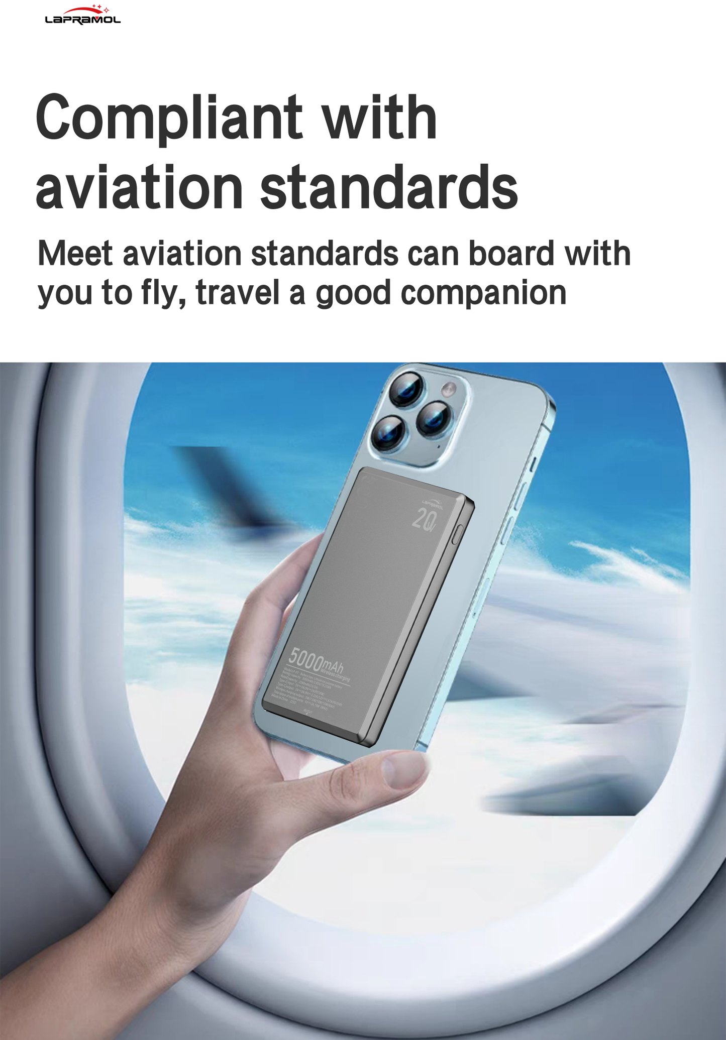 Lapramol MagSafe Power Bank (5000mAh & 10,000mAh) – Magnetic Wireless Fast Charging, Built-In Cables