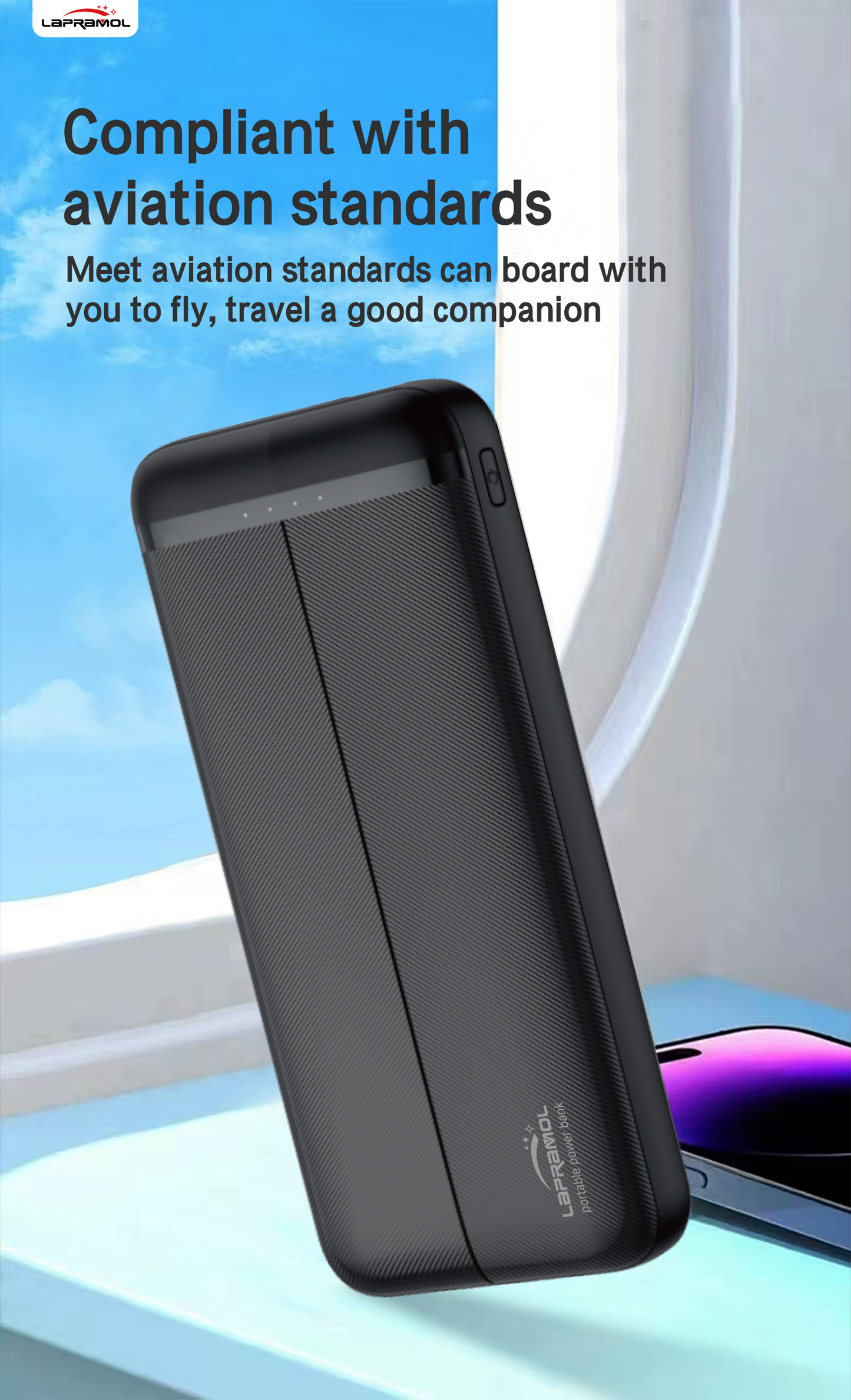 Lapramol 10,000 mAh Powerbank – Fast Charging Portable Charger