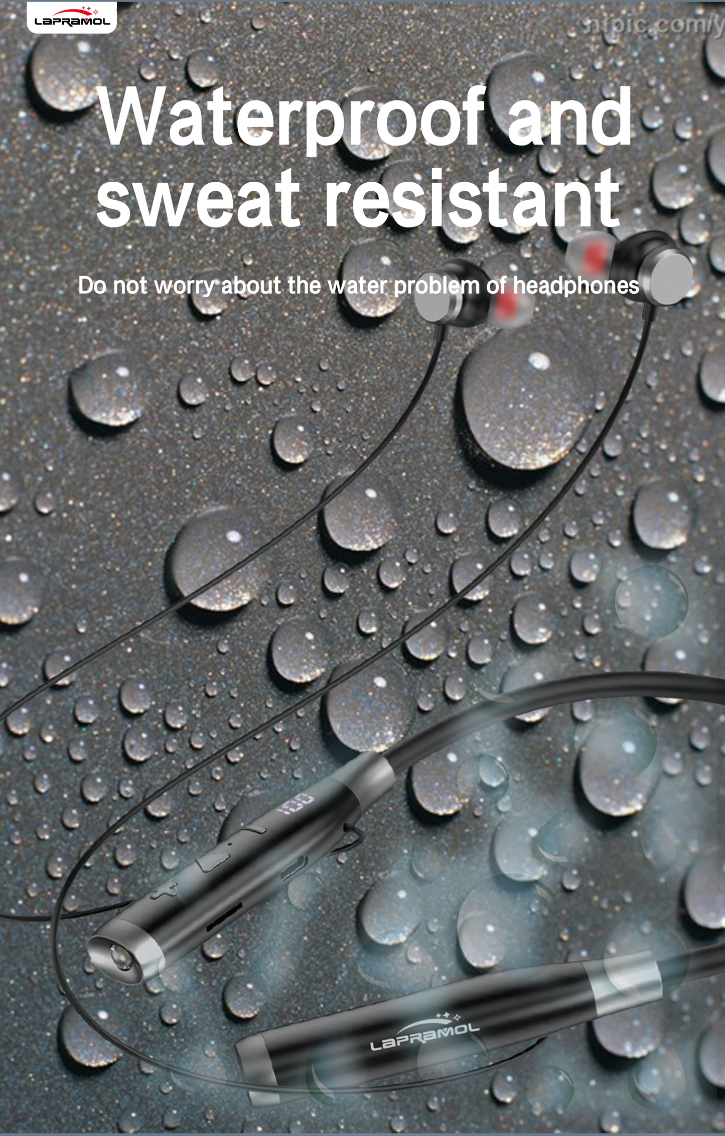 Lapramol LP-SP04 Wireless Neckband Earphones