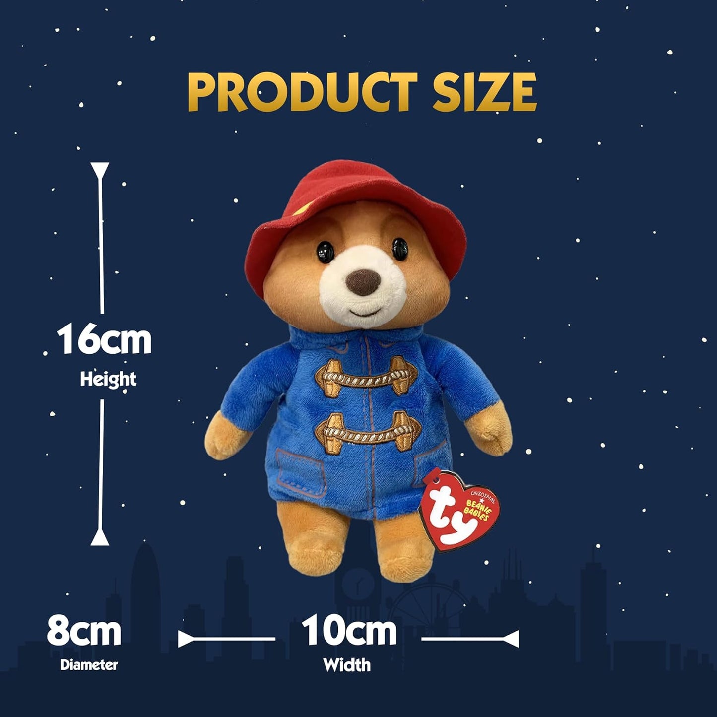 Paddington Bear Plush – Official 20cm Soft Toy | Perfect Gift for Kids & Collectors